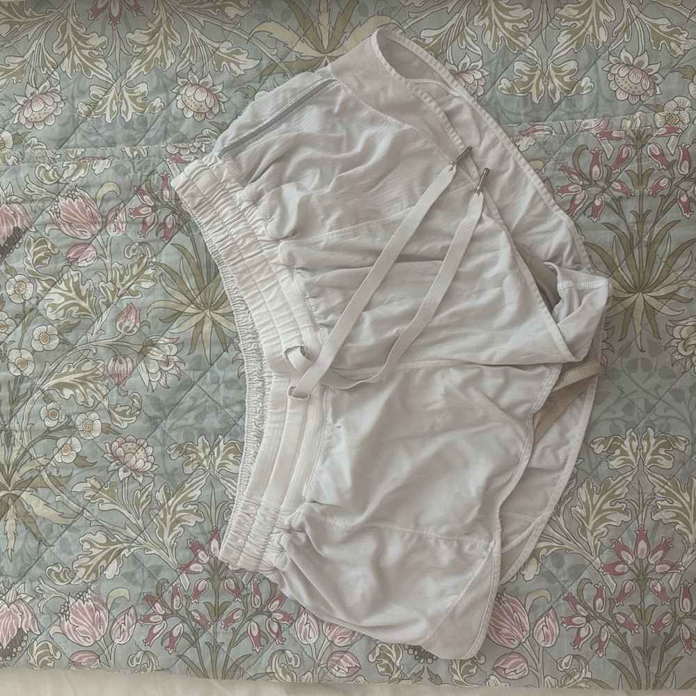 lululemon athletica Light Cream Athletic Shorts